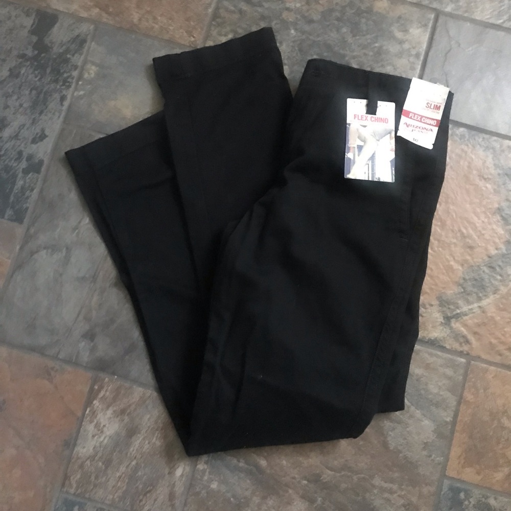 Black chinos